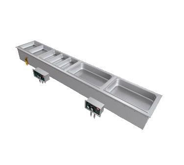 Hatco HWBI-S3MA Pozo calefactor delgado modular empotrable (con drenajes múltiples y llenado automático), (3) capacidad para recipientes de tamaño completo, acero inoxidable/aluminio