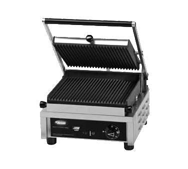 Hatco MCG10G Parrilla para sándwiches Panini multicontacto con placas ranuradas de hierro fundido - 120 V, 1800 W