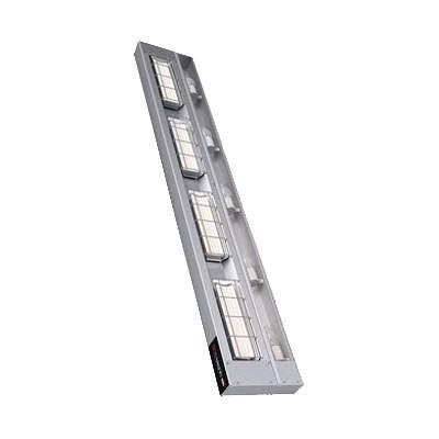 Hatco UGA-48D3 Ultra-Glo 48" Standard Watt Ceramic Strip Warmer - Double Tile, 3" Spacer, Aluminum
