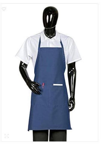HI-LITE 800 Full Bib 2 Pocket Fixed Neck, N. Blue 28" X 34"