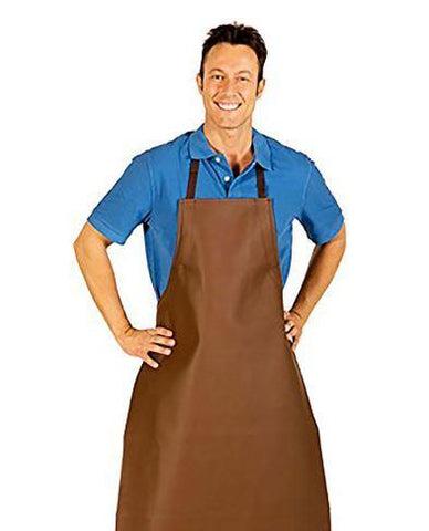 HI-LITE 855XLA Adjustable Heavy Duty Vinyl Bib Apron, Brown