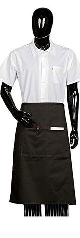 HI-LITE 920 Two Center Pockets Bistro Apron, Black