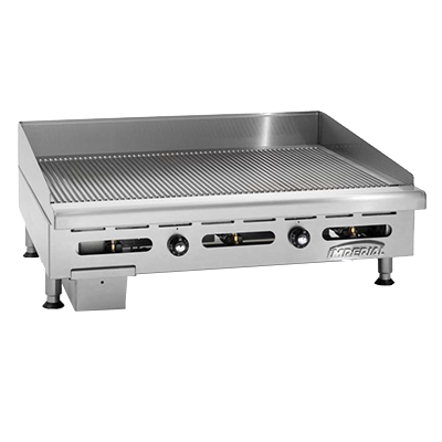 Imperial IGG-36 Griddle, countertop, gas, 36" W x 24" D cooking surface, 90,000 BTU, NSF