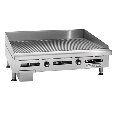Imperial IGG-36 plancha, encimera, gas, superficie para cocinar de 36" ancho x 24" profundidad, 90,000 BTU, NSF