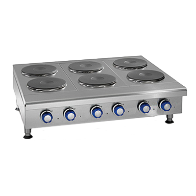 Imperial IHPA-3-36-E Placa calefactora, eléctrica, encimera, 36", (3) elementos de placa redonda, tapa sólida, CE