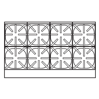 Imperial IHPA-8-48 Placa calefactora, gas, encimera, 48"An. x 29"Pr, (8) quemadores abiertos, 256,000 BTU, NSF