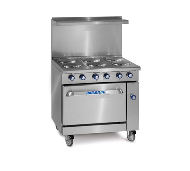 Imperial IR-G36 cocina para restaurante, gas, 36", plancha, horno estándar