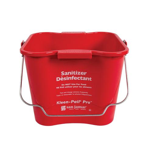 San Jamar KPP256RD Kleen-Pail® Pro, 8 qt., red