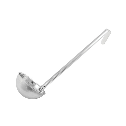 Winco LDI-8 Ladle, 8 oz., 12-1/2" handle, one-piece, stainless steel