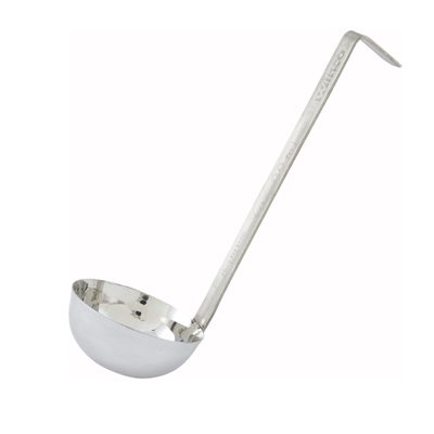 Winco LDS-2 Ladle, 2 oz., 8" handle, two-piece, stainless steel