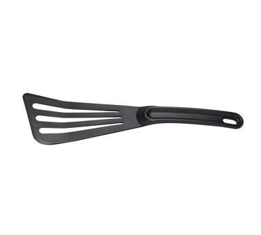 Mercer M35110BK Hell's Tools Hi-Heat Slotted Spatula, 12" x 3.5", Black