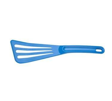 Mercer M35110BL Hell's Tools Hi-Heat Slotted Spatula, 12" x 3.5", Blue