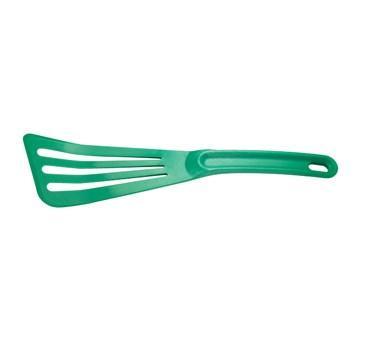 Mercer M35110GR Hell's Tools Hi-Heat Slotted Spatula, 12" x 3.5", Green