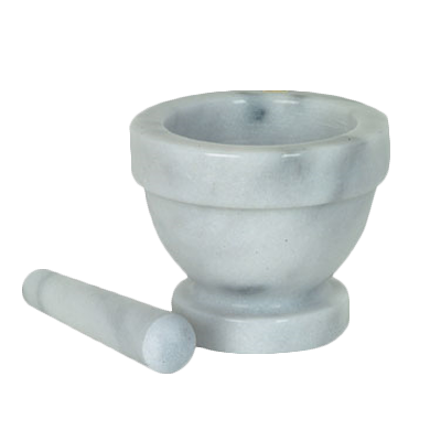 Thunder Group MRGR001 4" Diameter Marble Mortar & Pestle