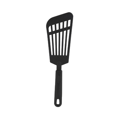 Winco NC-RS Fish Spatula, 12" O.A.L., rectangular, heat resistant up to 410°F (210°C), BPA free, nylon, black