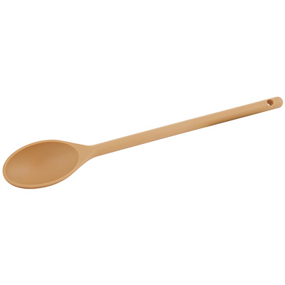 Winco NS-15T 15" Tan Nylon Solid Serving Spoon