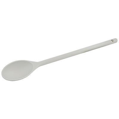 Winco NS-15W 15" Off-White Nylon Solid Serving Spoon