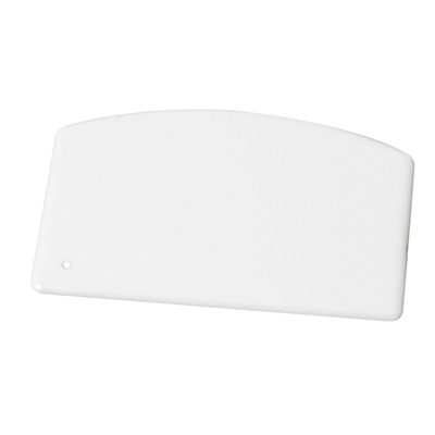 Winco PDS-5 Dough Scraper, 5-1/2" x 3-3/4", small, plastic, white, NSF