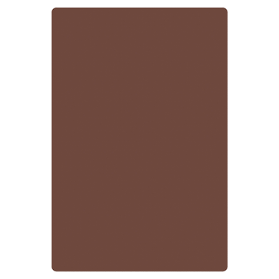 Thunder Group PLCB181205BR Cutting Board 12" x 18" x 1/2" Polyethylene, Brown, NSF