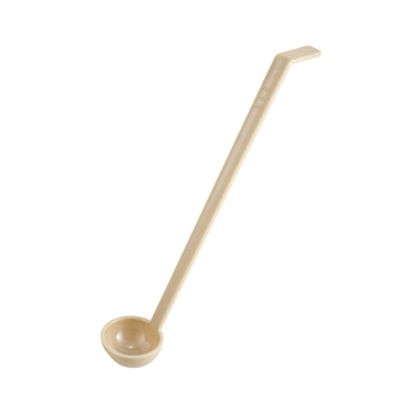 Winco PLD-13B Ladle, 1 oz., 13" long, one-piece, polycarbonate, beige