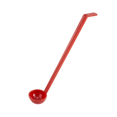 Winco PLD-8R Ladle, 3/4 oz., 8-1/2" long, one-piece, polycarbonate, red