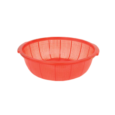 Thunder Group PLFP001 18-1/2" Diameter Red Plastic Stackable Fish Basket