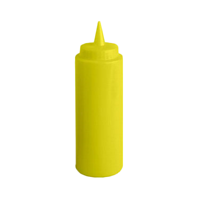 Thunder Group PLTHSB008Y Squeeze Bottle, 8 Oz. Yellow Plastic