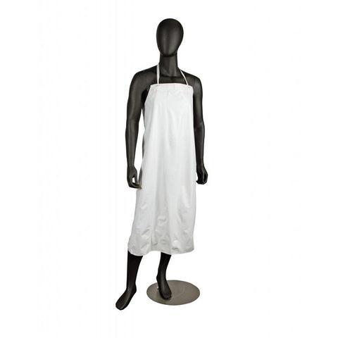 San Jamar 614DVA-WH Vinyl Dishwashing Apron, 36" X 43", 6 Mil, White