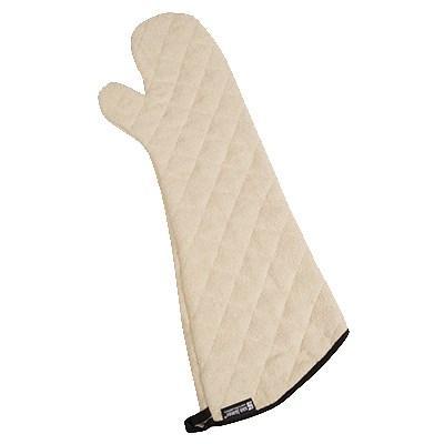 San Jamar 824TM Heavy Duty Terry Cloth Temperature Protection Oven Mitt, 24" Length, Natural