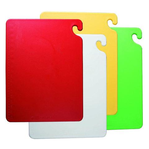 San Jamar CB1824QS 18" X 24" X 1/2" Cut-N-Carry 4-Board Cutting Board System, NSF