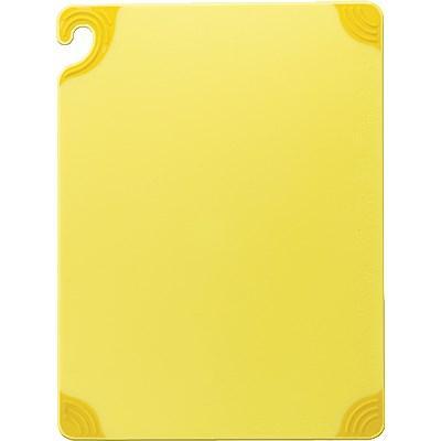 San Jamar CBG152012YL Saf-T-Grip Cutting Board, 15" X 20" X 1/2", Yellow, NSF