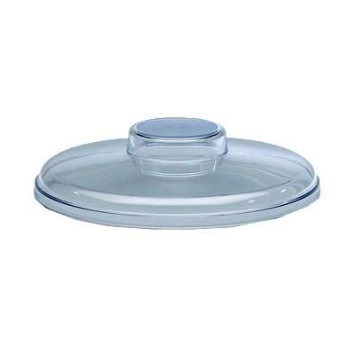 San Jamar CI7016H Chill-It Crock Lid, Fits 2 Qt. Round Crock, Polycarbonate, Clear, NSF