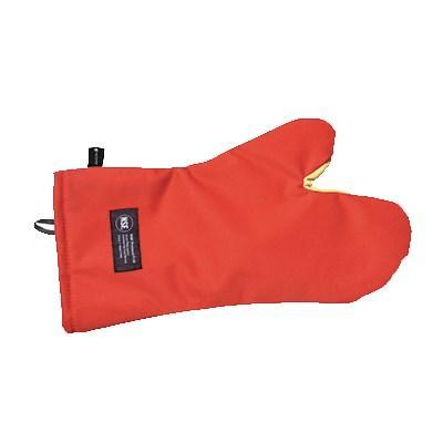 San Jamar CTC13 Cool Touch Oven Mitt, 13" Length, Red, NSF