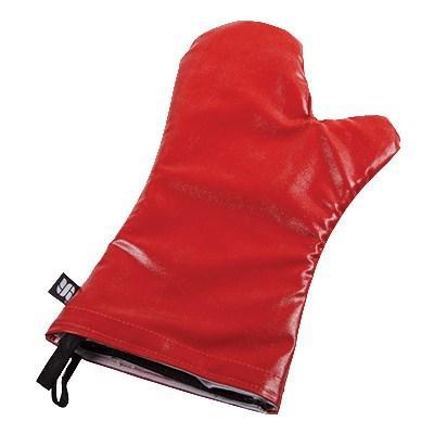 San Jamar EZK15 EZ-Kleen 15" Conventional Oven Mitt, Poly-Cotton, 15", Red