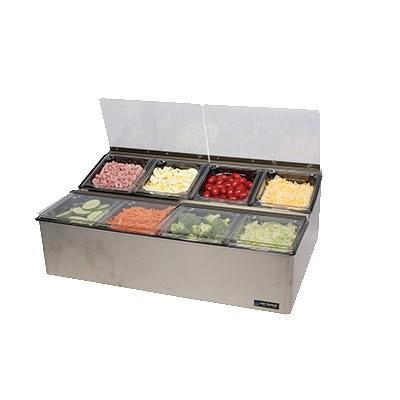 San Jamar FP9248FL EZ-Chill Food Prep Center, 25-1/4"W X 16-1/2"D X 8"H