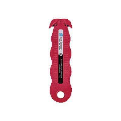 San Jamar KK401 Klever Kutter Box Cutter, 4-1/2"L X 1-1/2"W X 1/2"H, Red, Made In USA, NSF