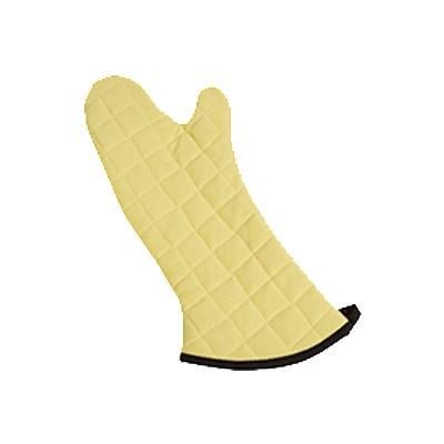 San Jamar KM15 Oven Mitt With Kevlar, 15", Gold