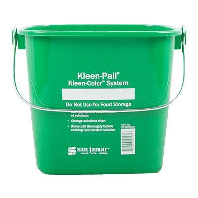 San Jamar KP196KCGN Kleen-Pail Kleen Color, 6 cuartos, cumple con las directrices HACCP, verde