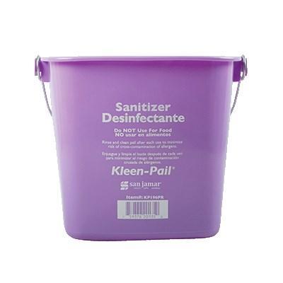 San Jamar KP196PR Kleen-Pail, 6 cuartos, cumple con las directrices HACCP, sin alérgenos, color morado