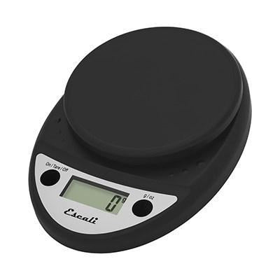 San Jamar SCDG11BK Escali 11 Lb Round Digital Scale - 8.5" X 6", Charcoal