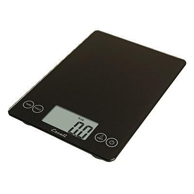 San Jamar SCDG15BK Escali 15 Lb Digital Scale With Glass Platform, Black