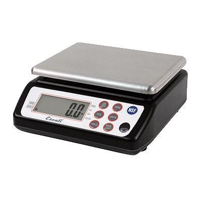 San Jamar SCDG33BK 33 Lb Square Digital Scale, Stainless, NSF