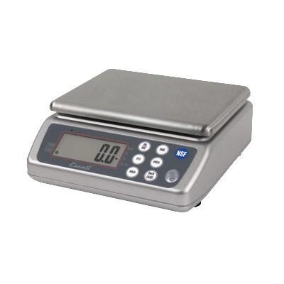 San Jamar SCDG33WD 33 Lb Rectagular Wash-Down Digital Scale - 8.25" X 8.5", Stainless, NSF