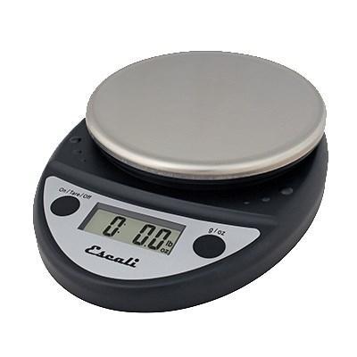 San Jamar SCDGP11BK SCDGP11BK Escali 11 Lb Round Digital Scale With Removable Platform, Charcoal Black, NSF