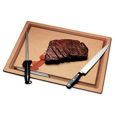 San Jamar TC152012GV Tuff-Cut Cutting Board, 20" X 15" X 1/2", Grooved, Resin, NSF