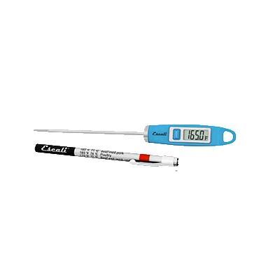 San Jamar THDGBL Escali 4.75" Digital Thermometer With -49° To 392°F Temperature Range, Blue, NSF