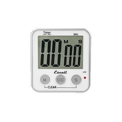 San Jamar TMDGXL Escali Extra Large Display Digital Timer, White