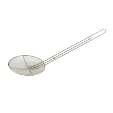 Winco SCF-6R Skimmer, 6-1/2" dia., round, 13" handle, mesh, nickel plated