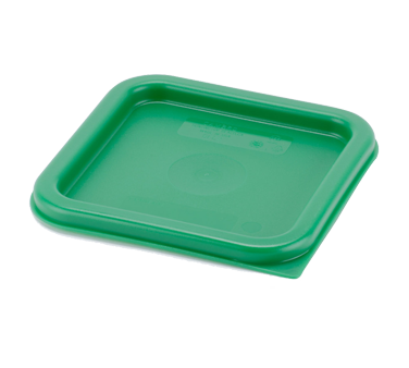 Cambro SFC2452 Kelly Green Square Polyethylene Lid for 2 and 4 Qt. Food Storage Containers