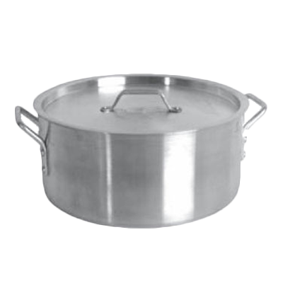 Thunder Group SLSBP015 Brazier, 15 quart, with lid, encapsulated base, 18/8 stainless steel, NSF